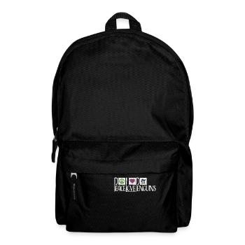 Love Peace Penguins Funny Dab Cool Penguin Dabbing - Backpack - black - Front