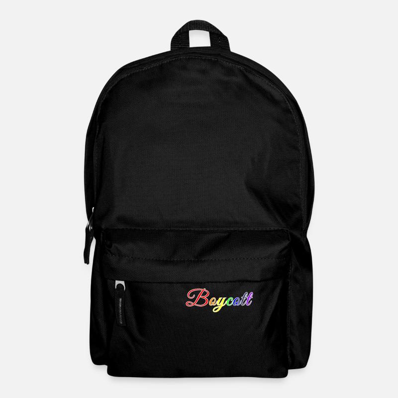 Stylized Rainbow Boycott - Backpack - black