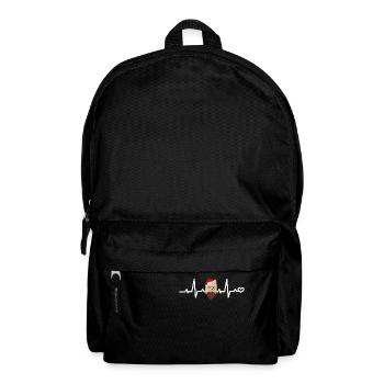 Chihuahua Heartbeat Christmas Love Fan - Backpack - black - Front