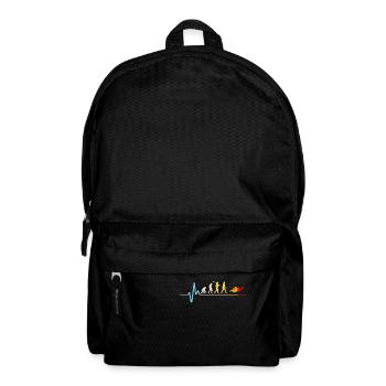 Born to Swim Schwimmen Evolution Retro Vintage - Rucksack - Schwarz - Vorne