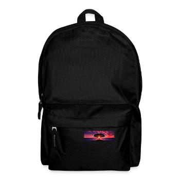 Sonnenuntergang - Rucksack - Schwarz - Vorne