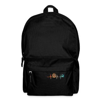 Veterinary heartbeat - Backpack - black - Front