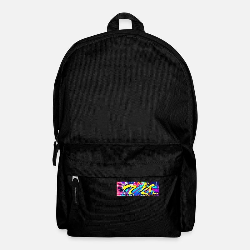Graffiti Color Stain Streetart - Backpack - black
