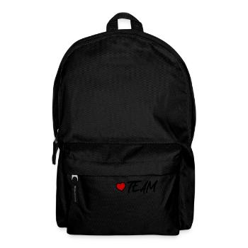 Team Herz - Rucksack - Schwarz - Vorne