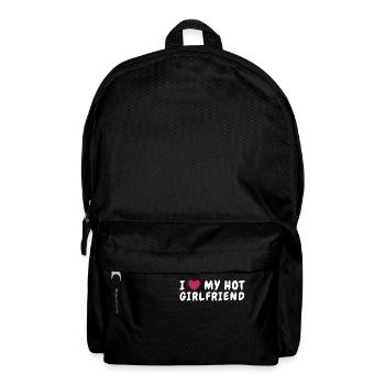 J’aime ma petite amie chaude Coeur Design - Sac à dos - noir - Devant