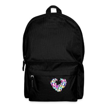 meerschweinchen,malerei,bunt,blumen,herz - Rucksack - Schwarz - Vorne