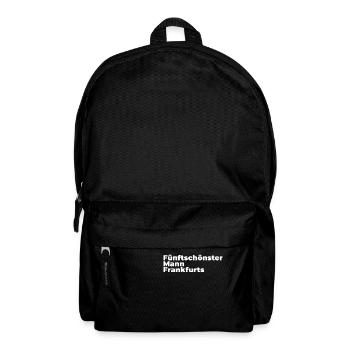 Fünftschönster Mann Frankfurts - Rucksack - Schwarz - Vorne