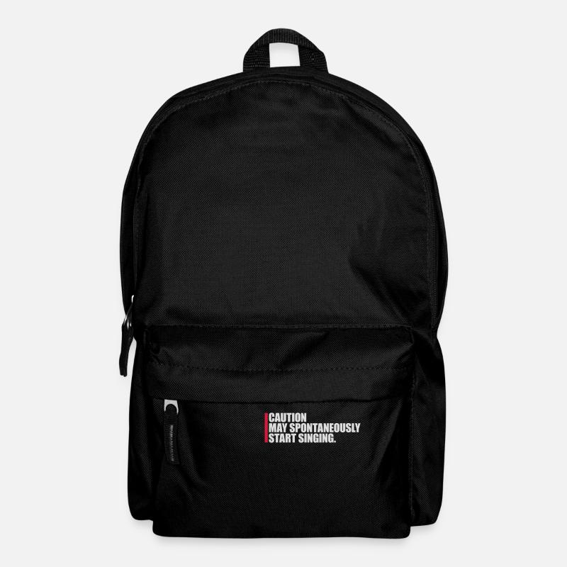 may spontaneously start singing - Rucksack - Schwarz