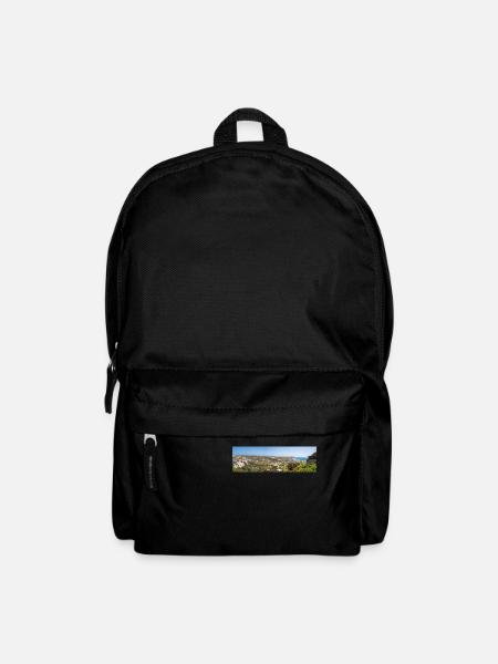 Landscape view of Castle of Kefalos Kos Island - Backpack - black