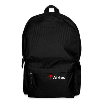 LOGO weißer Text - Rucksack - Schwarz - Vorne