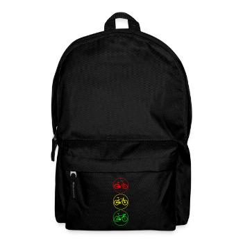 Bicycle traffic lights - Backpack - black - Front