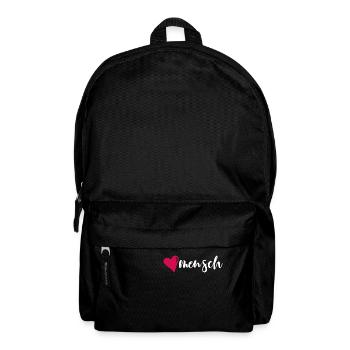 Mensch Geschenk Spruch Freunde Bro - Rucksack - Schwarz - Vorne