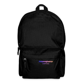 Koreanisch Sprache Begrüßung - Rucksack - Schwarz - Vorne