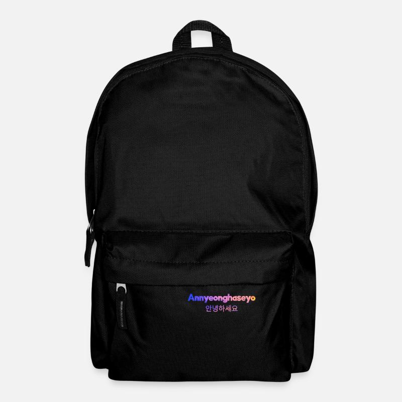 Koreanisch Sprache Begrüßung - Rucksack - Schwarz