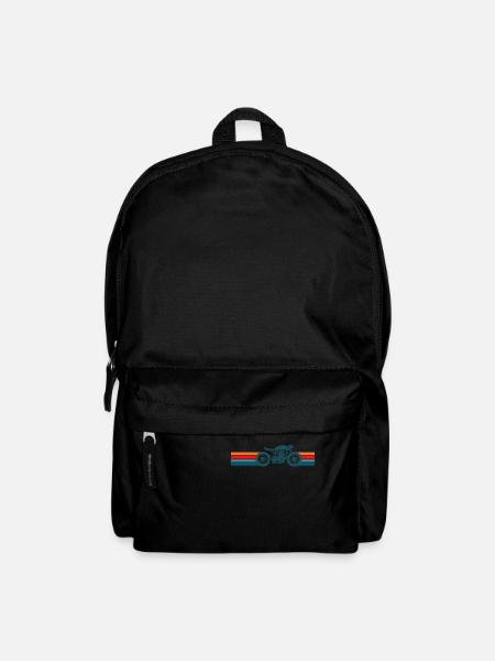 Motorrad Caferacer Vintage Retro - Rucksack - Schwarz