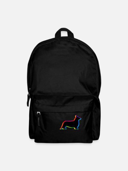 CMYK Welsh Corgi Cardigan - Rucksack - Schwarz