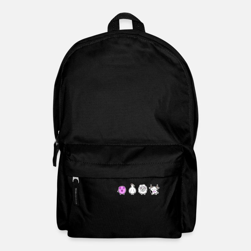 Bauernhoftiere - Rucksack - Schwarz
