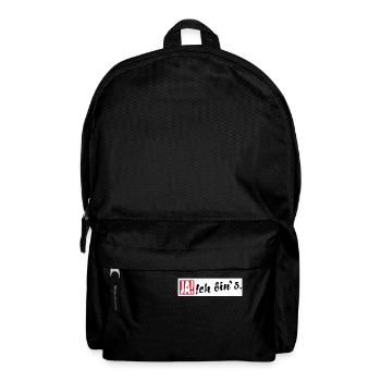 Ja Ich bin es - Rucksack - Schwarz - Vorne