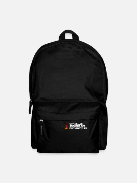 Sponsor der Kirchensteuer T-Shirt Lustig - Rucksack - Schwarz