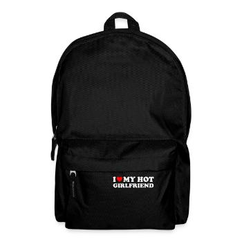 Ich liebe meine heiße GF Mädchen Junge Paar Valentinstag - Rucksack - Schwarz - Vorne