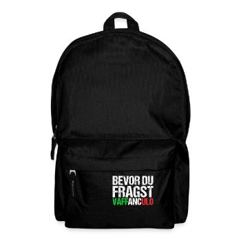 Italien Italiener Vaffanculo - Rucksack - Schwarz - Vorne