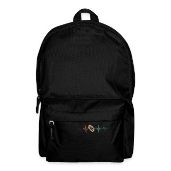 Retro Heartbeat Bacteria - Backpack - black - Front