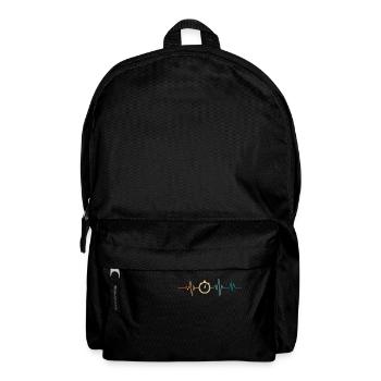 Battement de coeur rétro chronomètre - Sac à dos - noir - Devant
