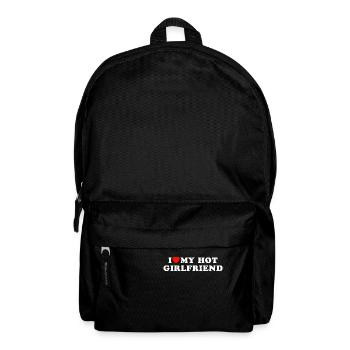 i love my hot girlfriend - Backpack - black - Front