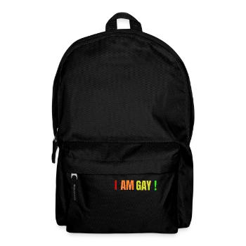 JE SUIS GAY! - Sac à dos - noir - Devant