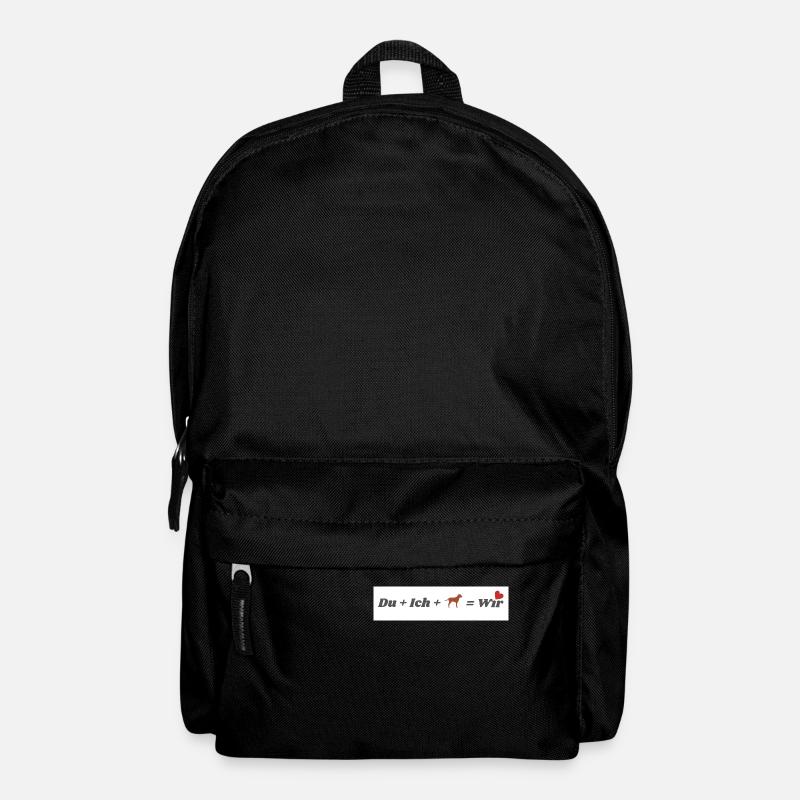 Du Ich Hund Wir - Rucksack - Schwarz