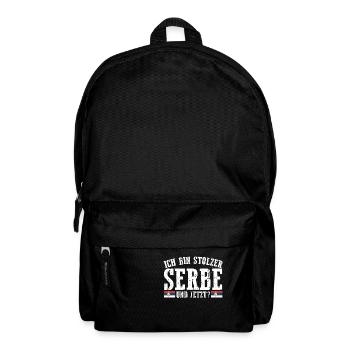 Serbe Serbe Serbie - Sac à dos - noir - Devant