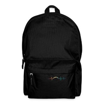 Battement de coeur rétro fil barbelé - Sac à dos - noir - Devant