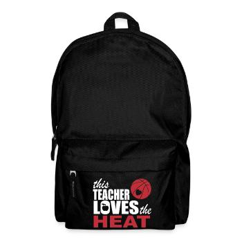 this teacher loves the heat - Backpack - black - Front