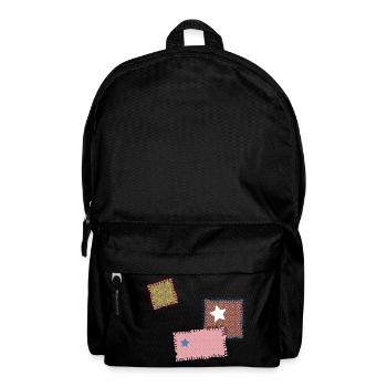 rapiéçage suture aiguille à coudre Patchwork étoiles - Sac à dos - noir - Devant