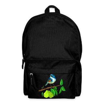 Blue bird and pear - Backpack - black - Front