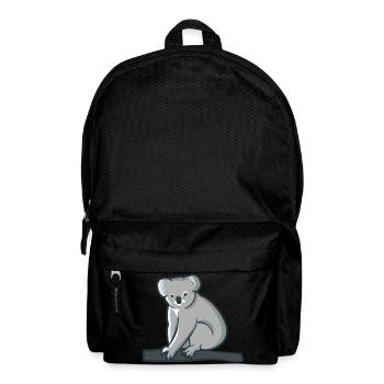 Koala sitzt auf einem Baum in Australien - Rucksack - Schwarz - Vorne