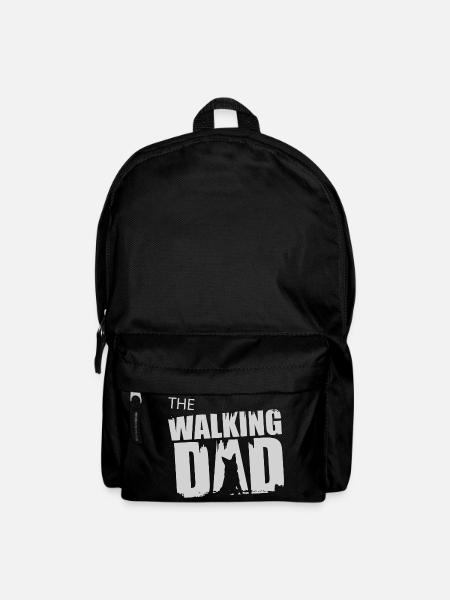 German Shepherd Walking Dad Gift Idea Father Gassi - Backpack - black
