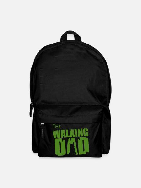 German Shepherd Walking Dad Gift Idea Father Gassi - Backpack - black
