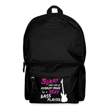 Genommen von Sexy Bass Player Shirt - Rucksack - Schwarz - Vorne