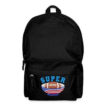 American Football Finale Champions Team Fan Lustig - Rucksack - Schwarz - Vorne