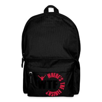 WTF? Where is the finish - Rucksack - Schwarz - Vorne