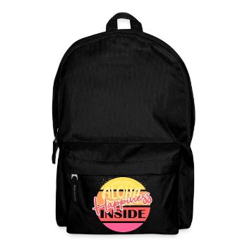 Aloha le bonheur à l'intérieur - Sac à dos - noir - Devant