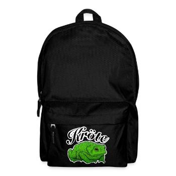 Kröte - Rucksack - Schwarz - Vorne