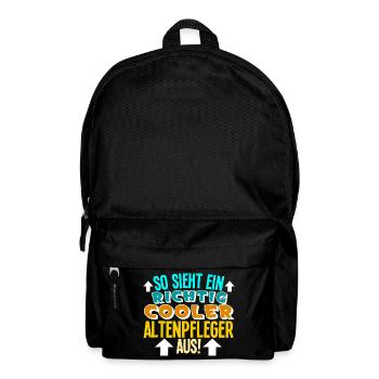 Altenpfleger - Rucksack - Schwarz - Vorne