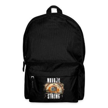 Navajo Strong Distressed Graffiti Flag - Backpack - black - Front