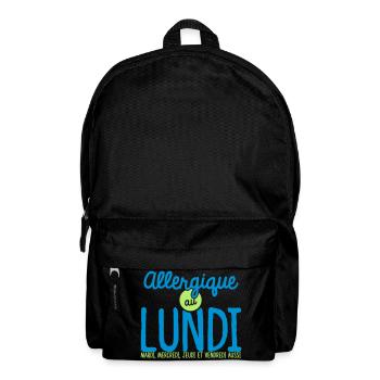 Allergique au Lundi - Sac à dos - noir - Devant