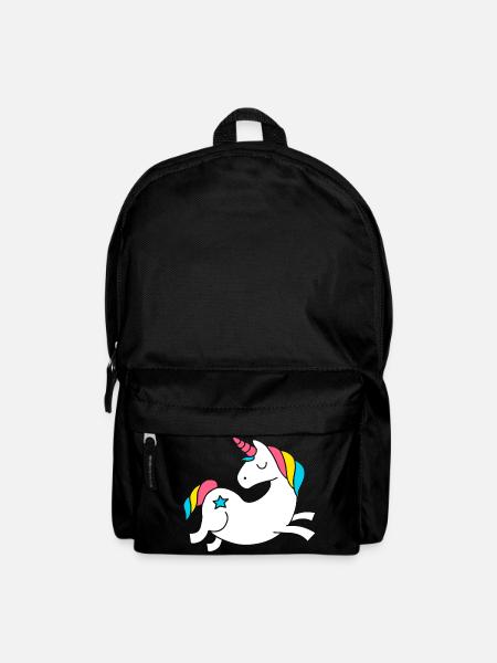 unicorn - Einhorn - Rucksack - Schwarz