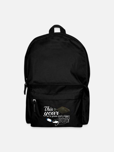 Heilbutt Angler in Norwegen / Island bigger boat - Rucksack - Schwarz