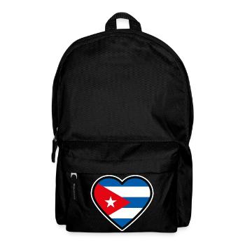 kuba flagge herz - Rucksack - Schwarz - Vorne
