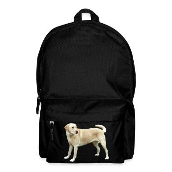 Labrador in Hellbraun - Rucksack - Schwarz - Vorne